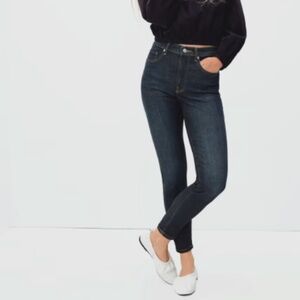 Everlane Women's High Rise Jeans - Dark Blue